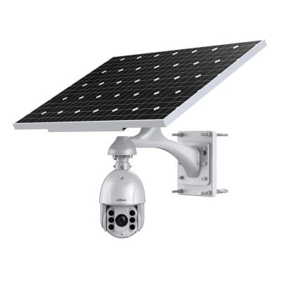 Solar-powered CCTV camera for off-grid site security