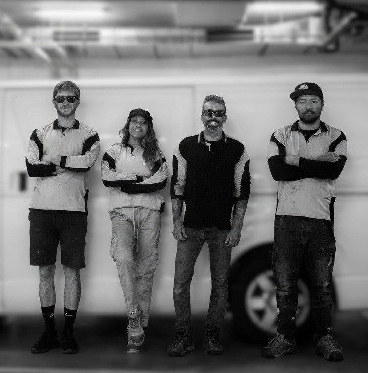 RPM Rope Access team in front of work van