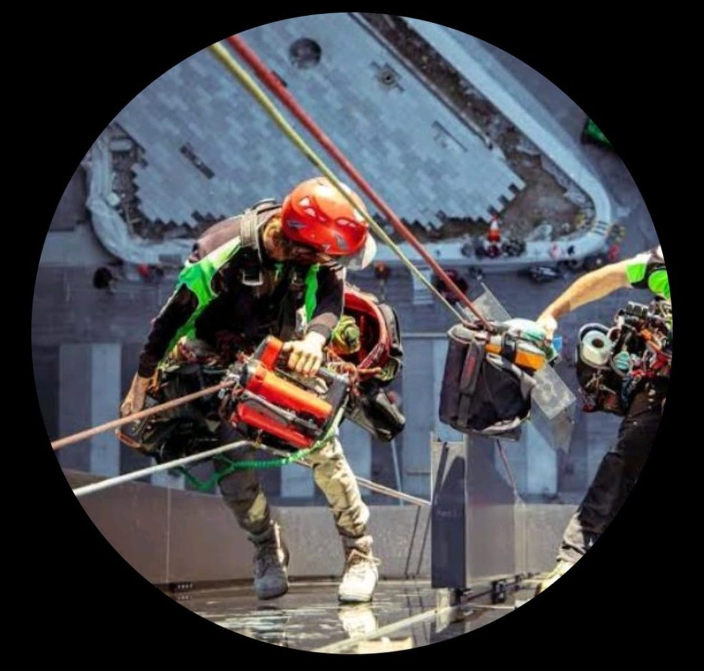RPM Rope Access technicians working at height