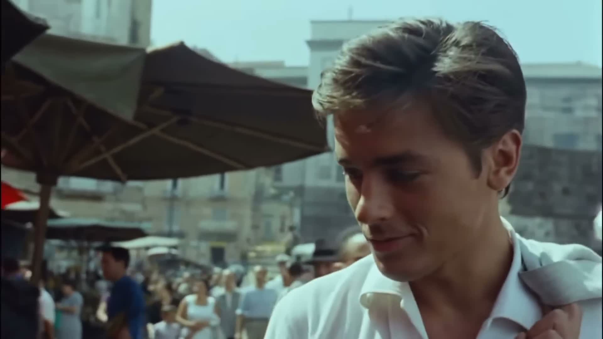 Alain Delon’s Iconic Walk 