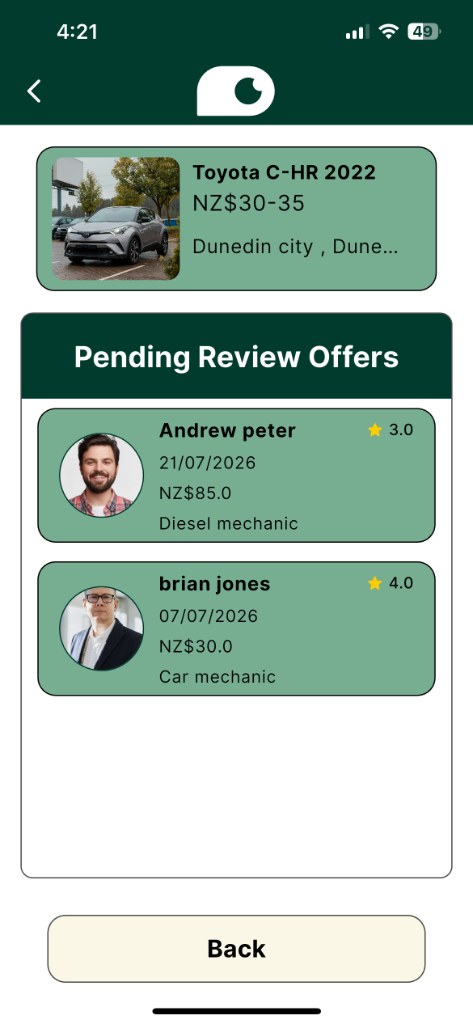 Receive offers