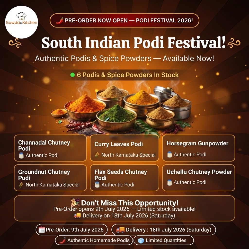 Gowda Kitchen Podi Festival 2026 Poster