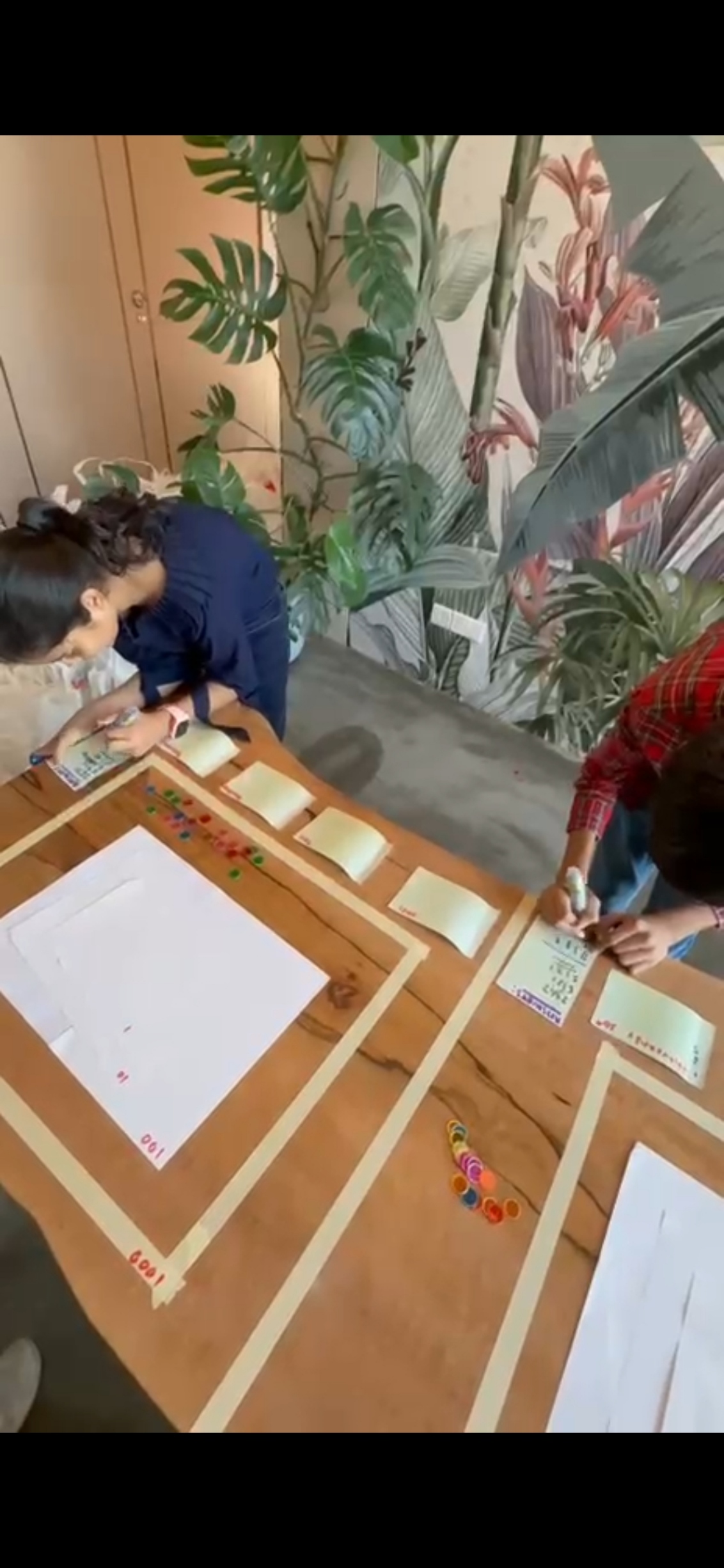 CPA learning with manipulatives at Joyce Math Lab Paya Lebar tuition centre