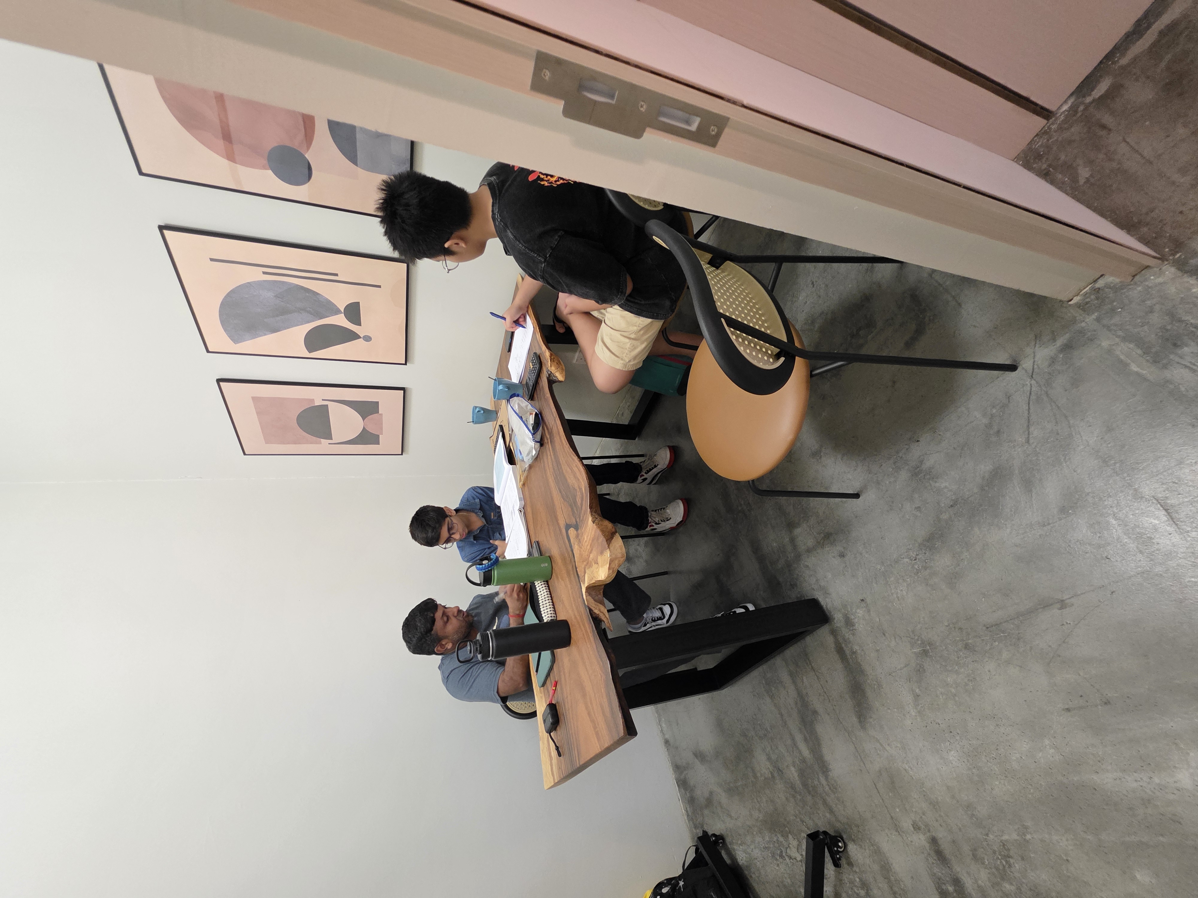 Visual area model diagrams in IP Math tuition class at Joyce Math Lab Singapore