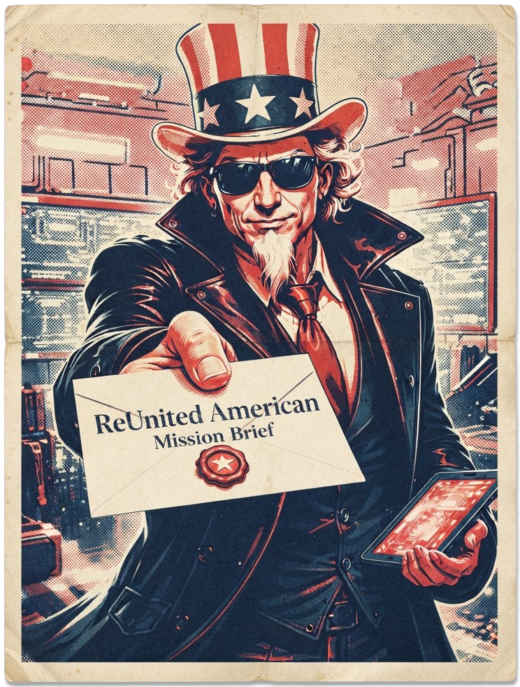 Uncle Sam's secret mission briefing