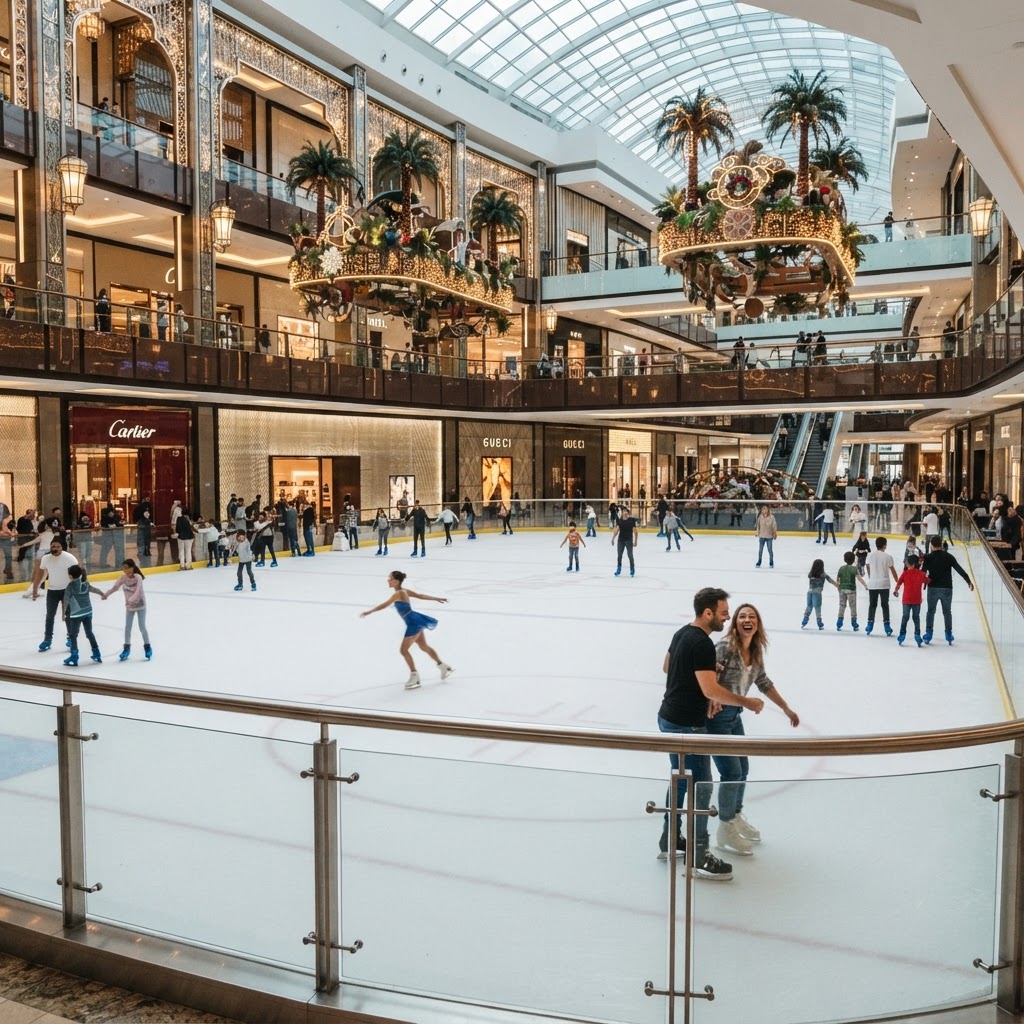 החלקה על הקרח - Dubai Ice Rink