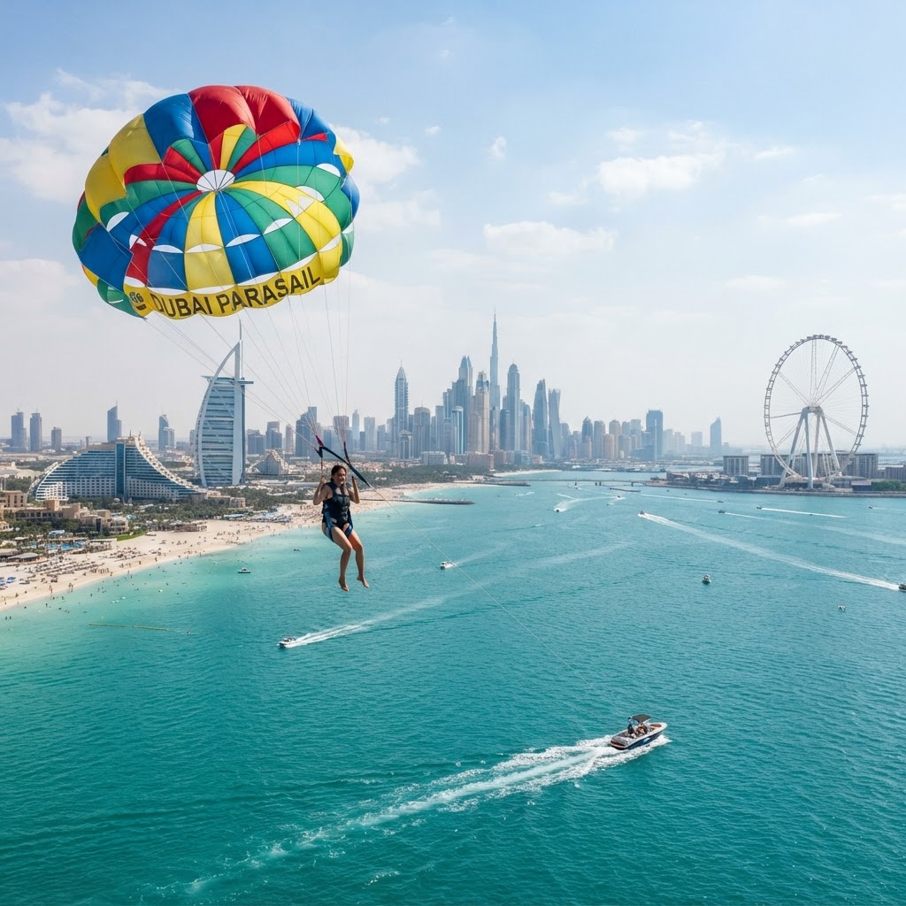 מצנח רחיפה על המים - Parasailing