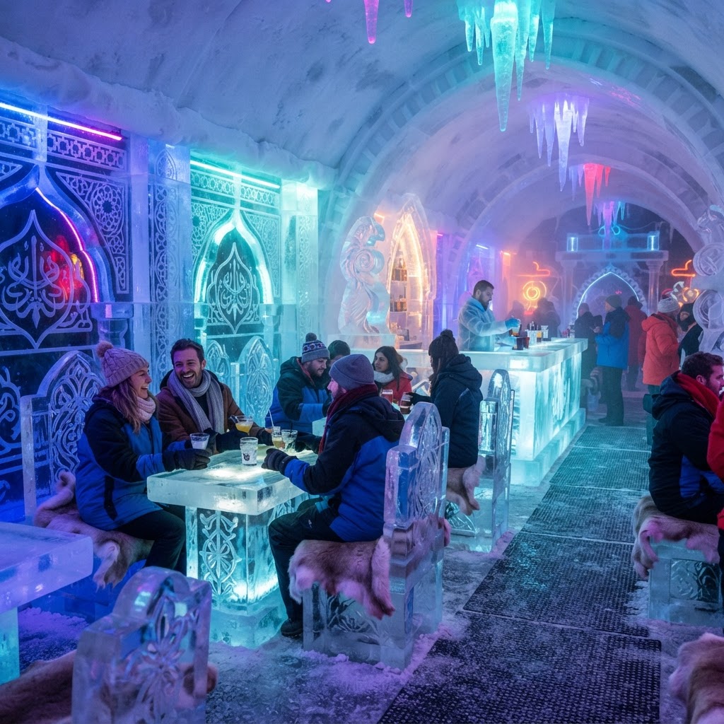 אייס בר דובאי - Chillout Ice Lounge