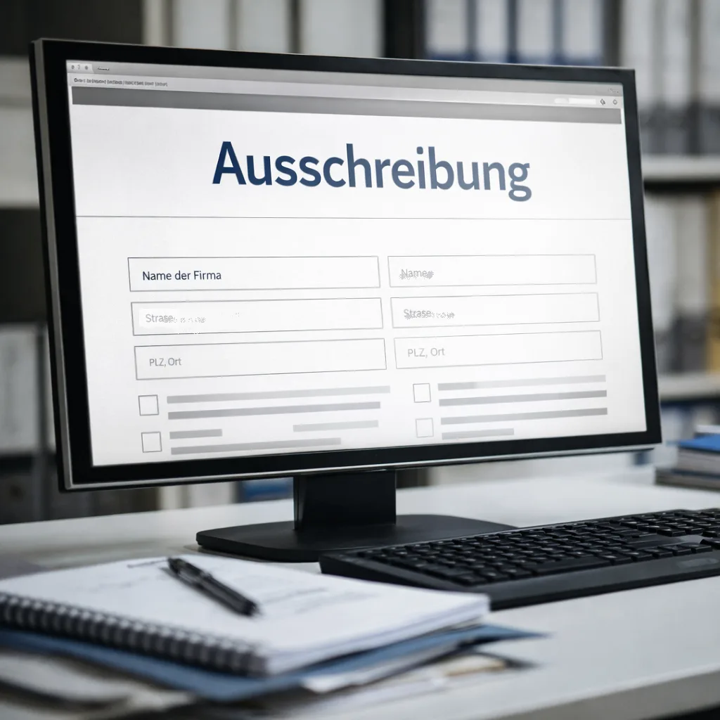 Ausschreibung/Leistungsbeschreibung/Gutachten