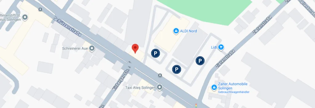 Standortkarte Filoclean Solingen