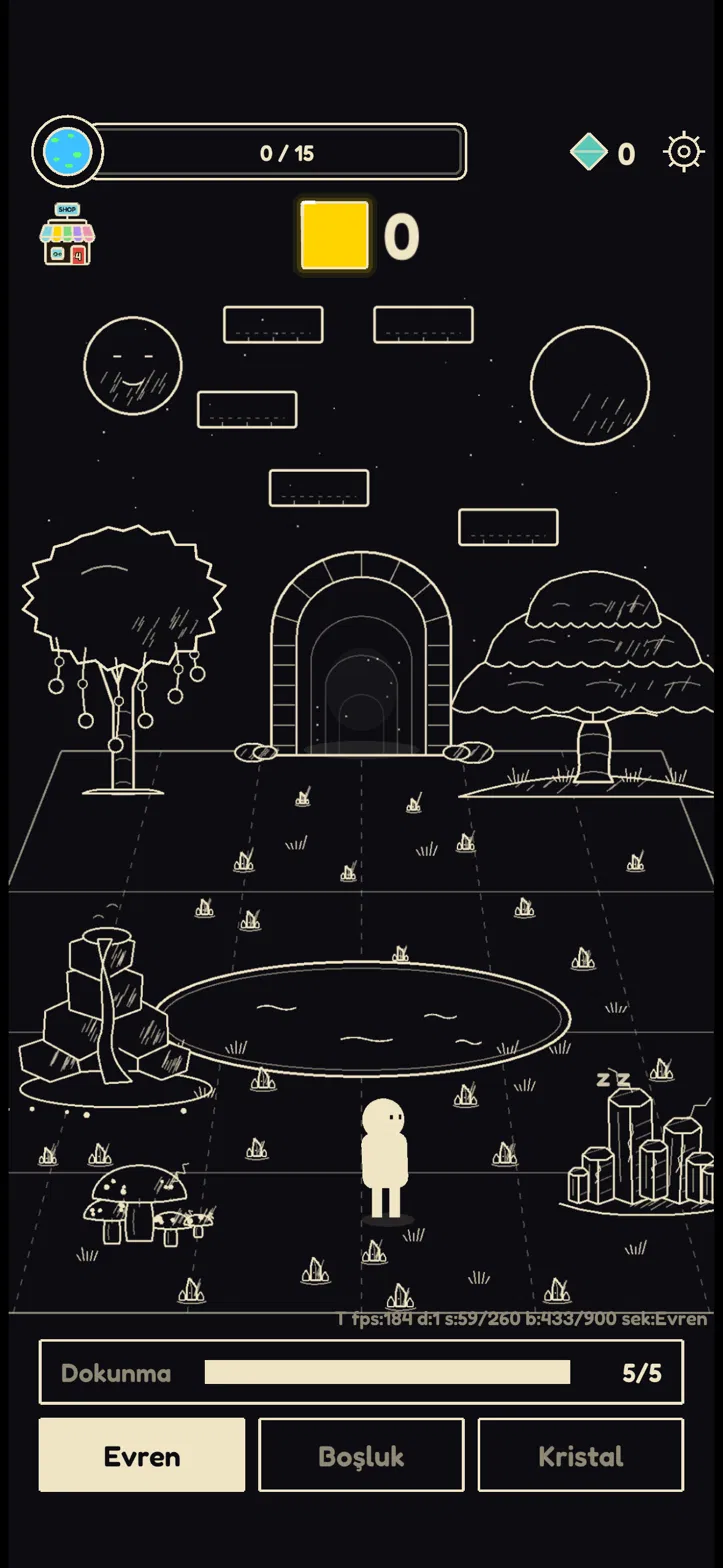 The universe begins in silence.