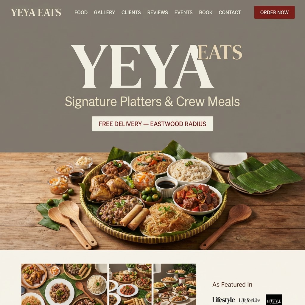 YeYa Eats - website project
