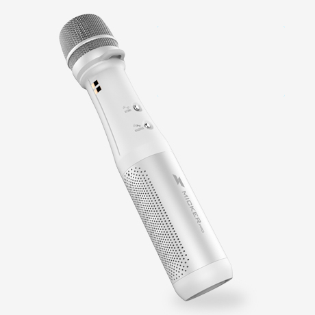 MickerPro All-In-One Microphone & Speaker — White