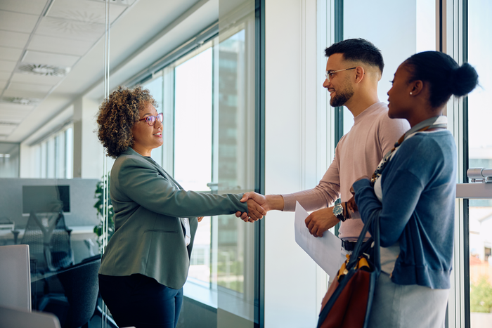 Business professionals in meeting