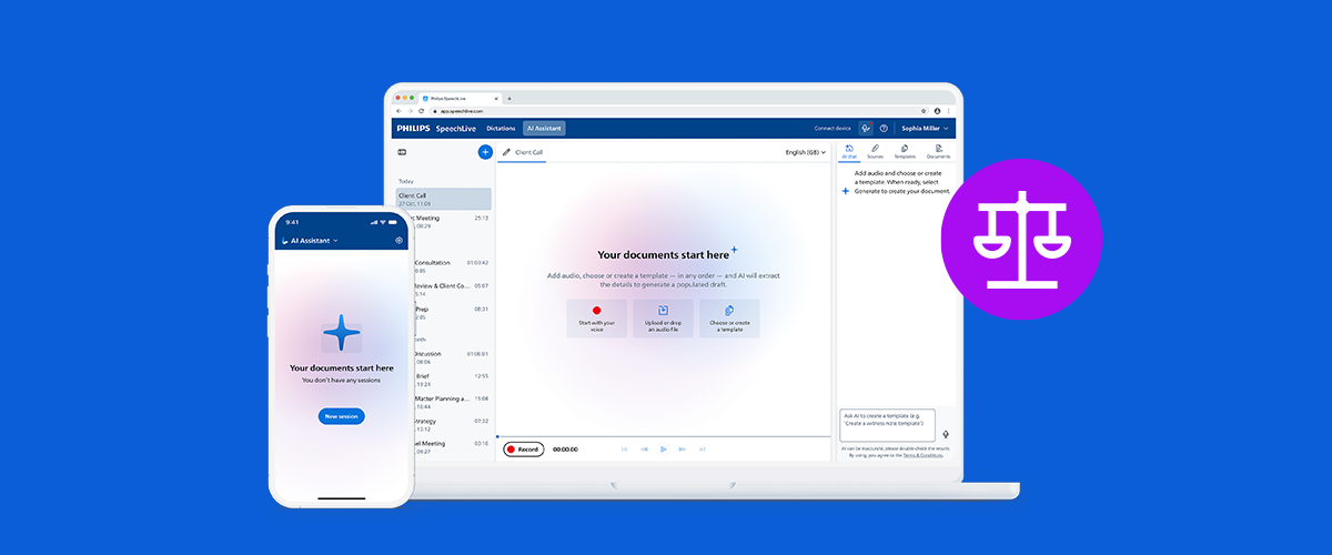 Philips SpeechLive Legal AI Assistant