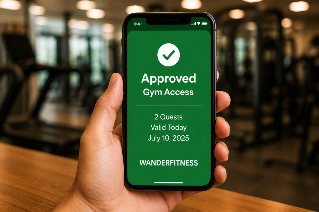 Step 04: Green Gym Pass Appears Instantly
