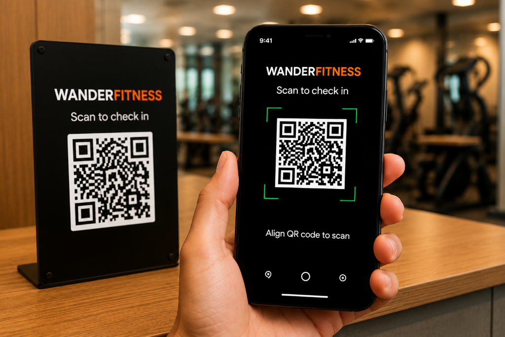Step 03: Scan Gym QR Code