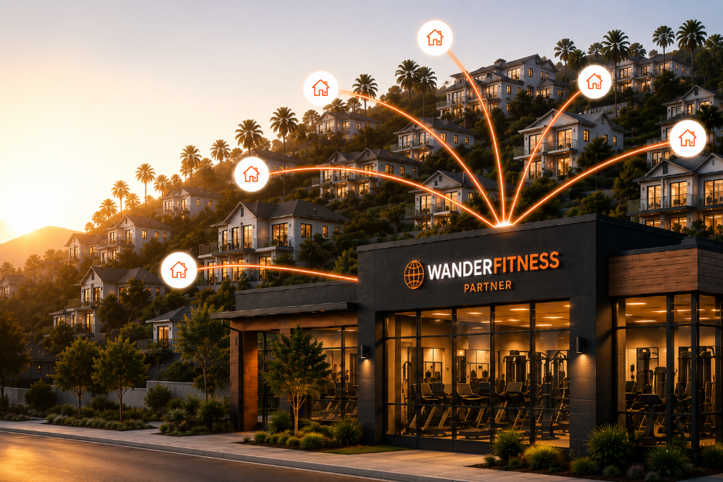 WanderFitness Partner gym with vacation rental connections