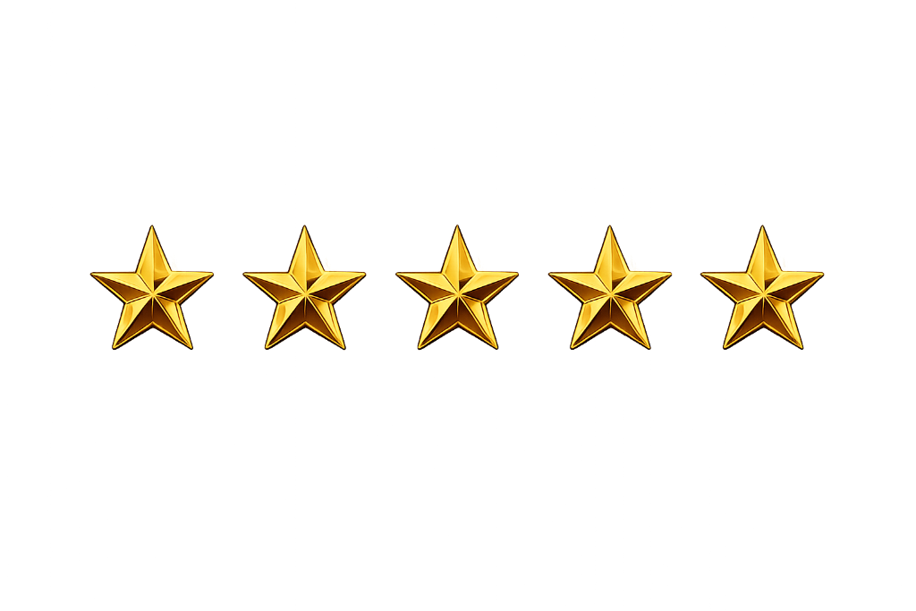 Five gold stars