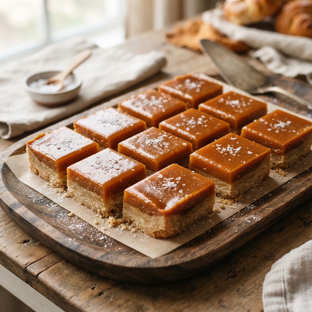 Salted Maple Pumpkin Caramel Bars