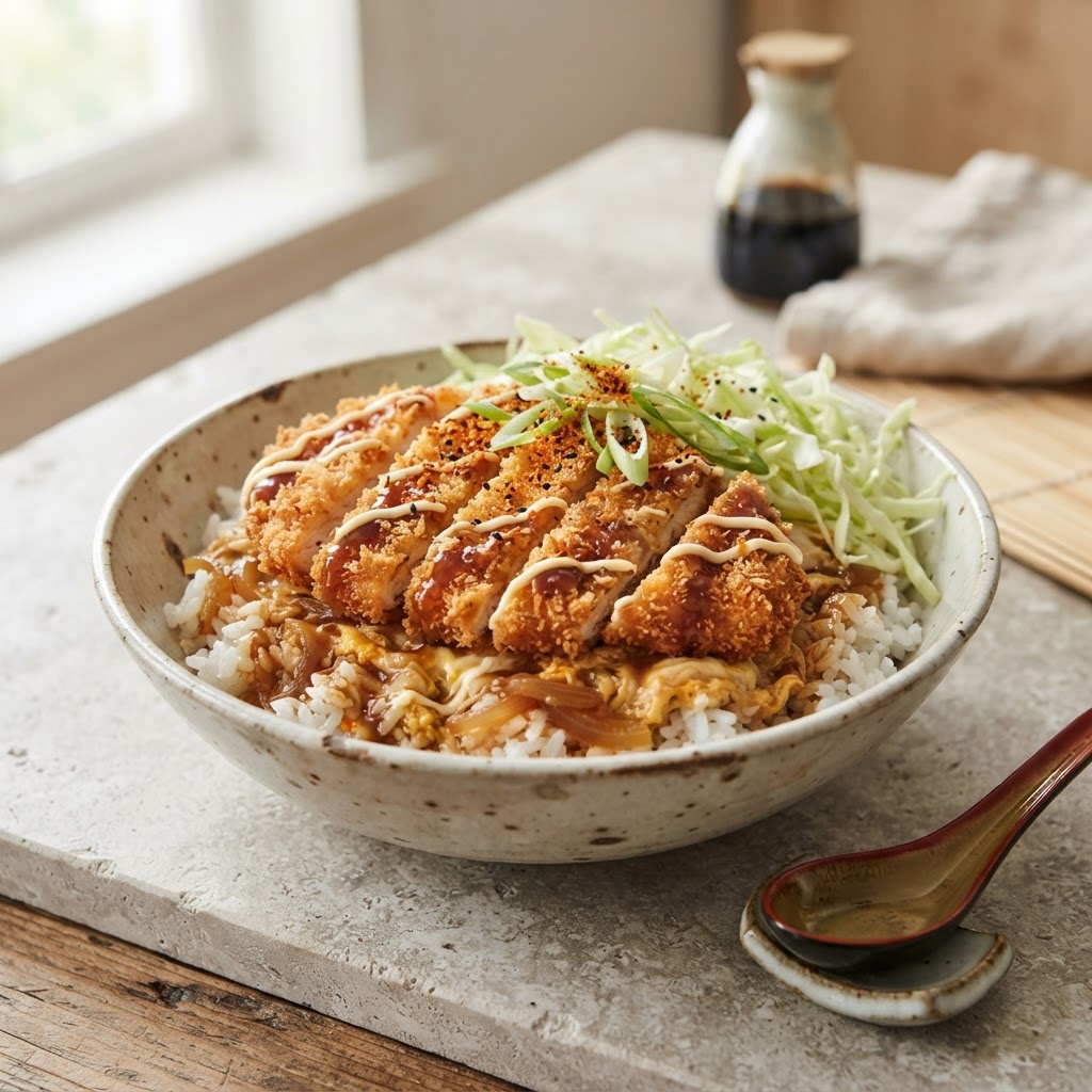 Crispy Chicken Katsu Rice Bowls