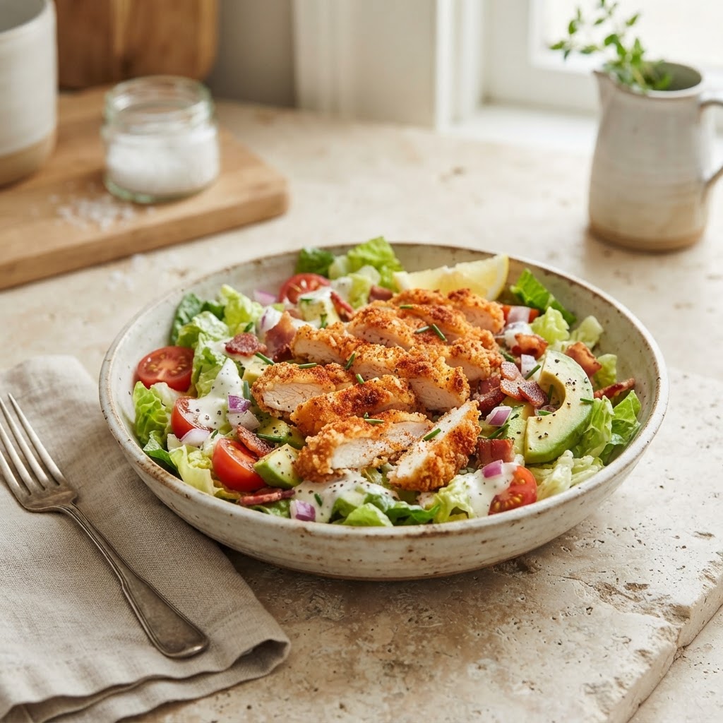 Crispy Chicken BLT Chopped Salad