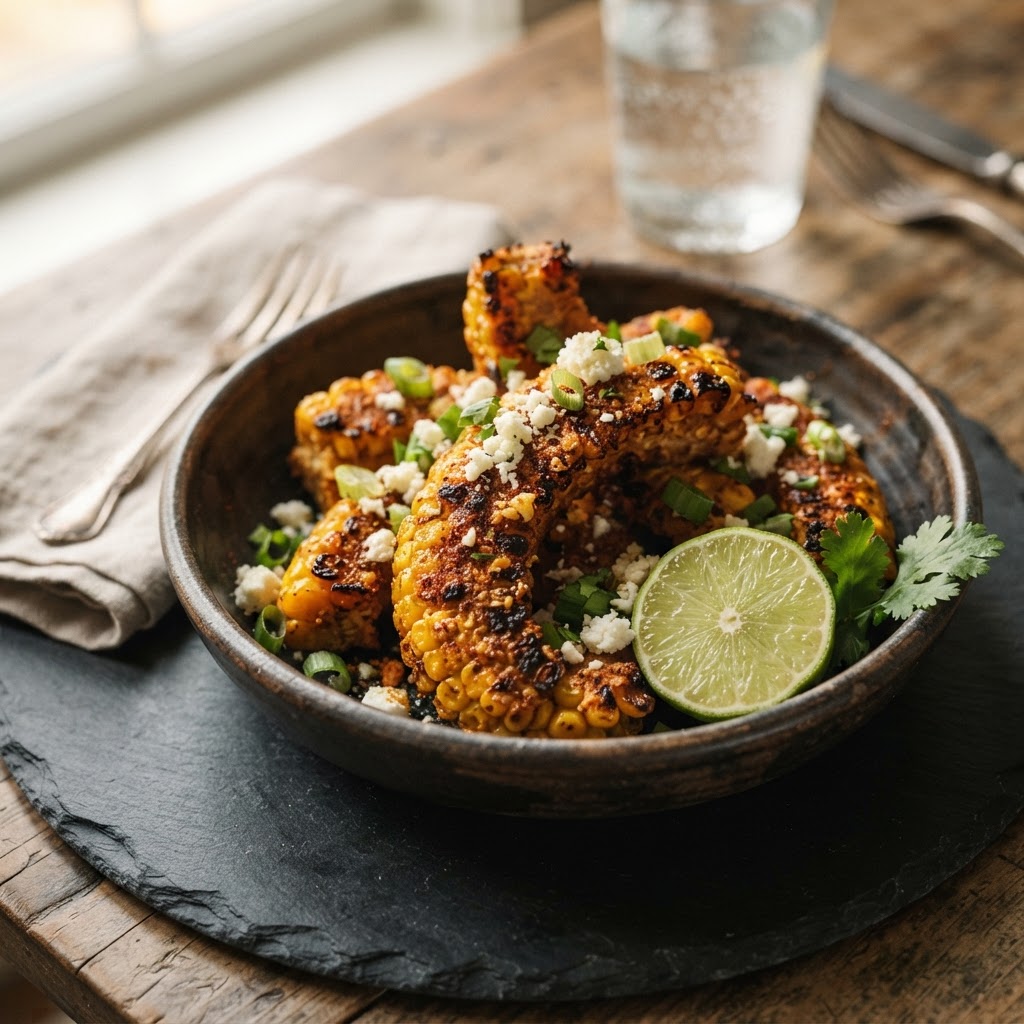Air Fryer Cajun Corn Ribs