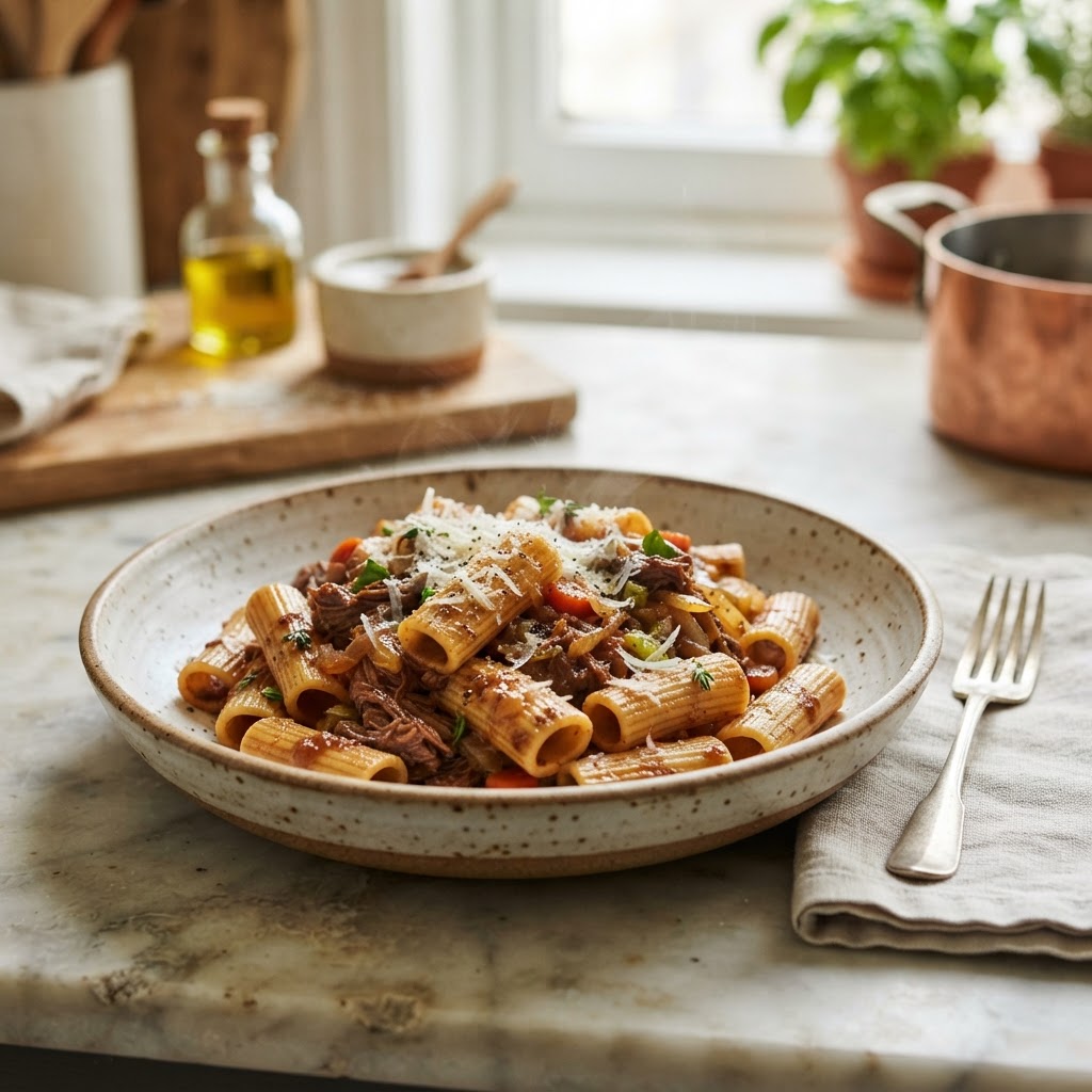 Rigatoni alla Genovese