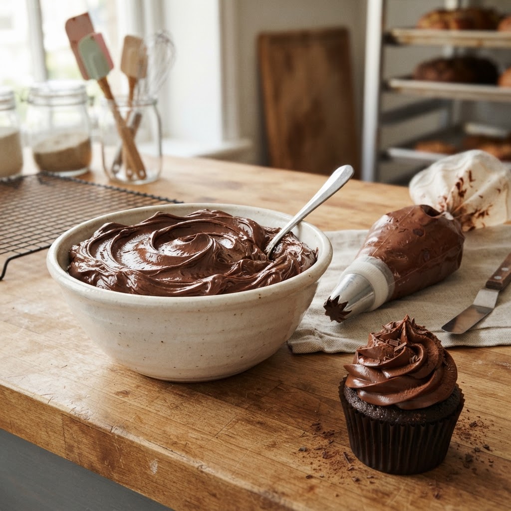 Silky Chocolate American Buttercream