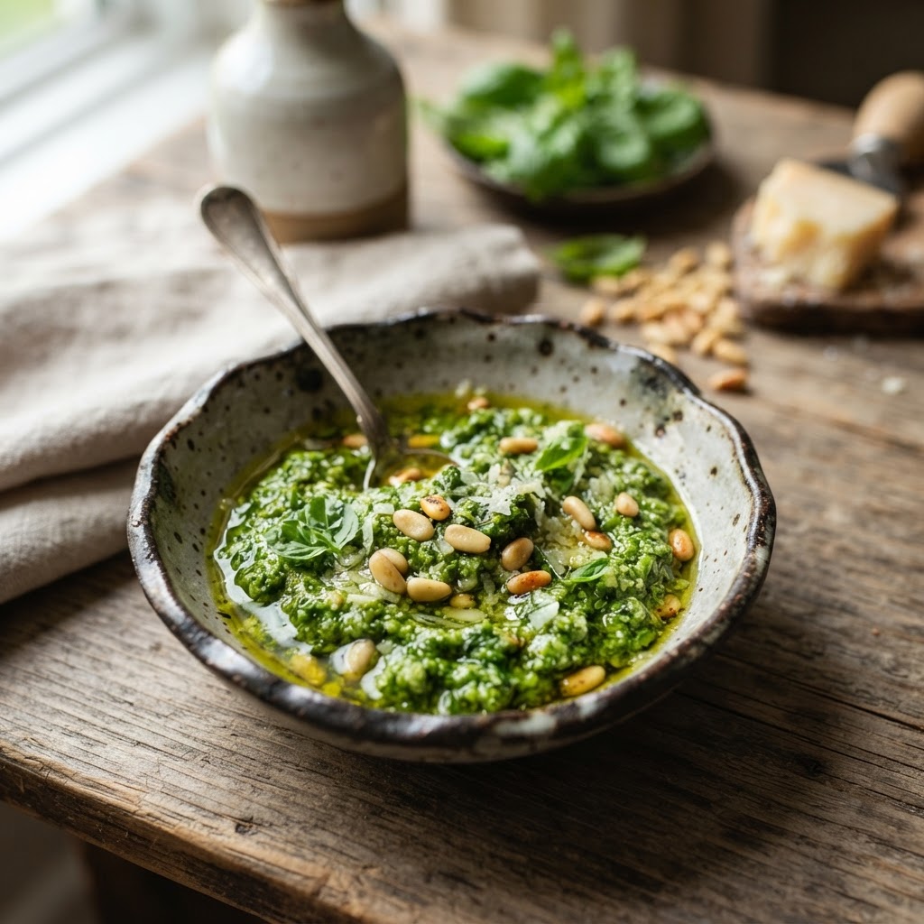 Basil Pesto from Scratch