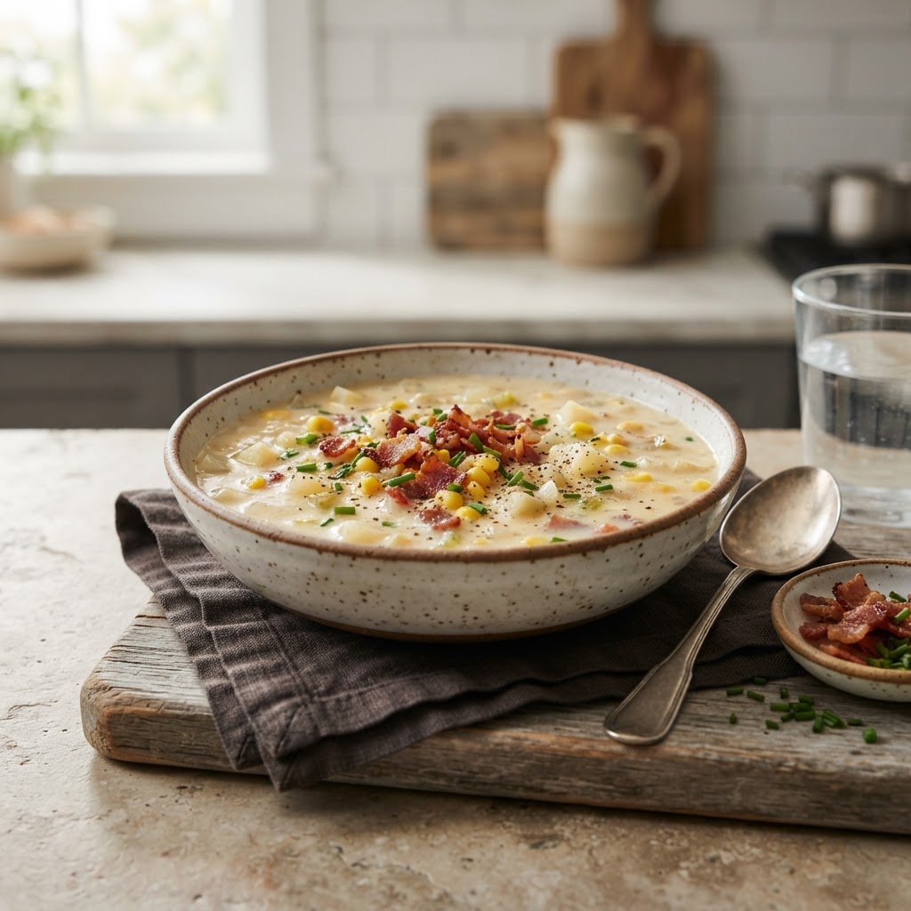 Classic Bacon Corn Chowder