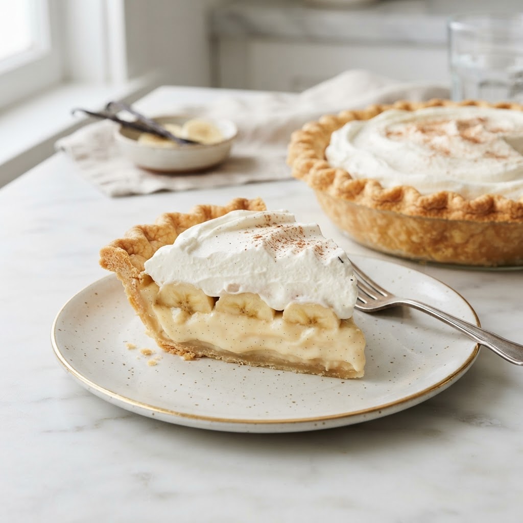 Vanilla Bean Banana Cream Pie