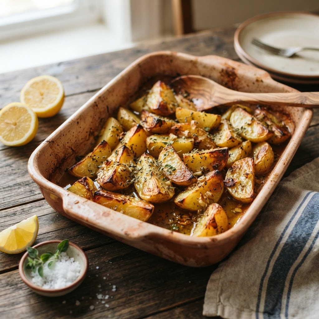 Greek Lemon Potatoes
