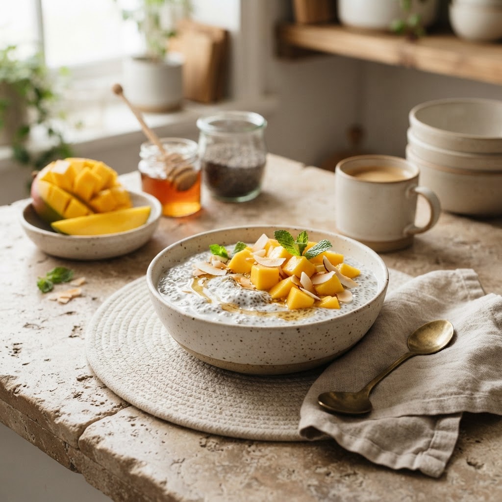 Mango-Coconut Chia Pudding