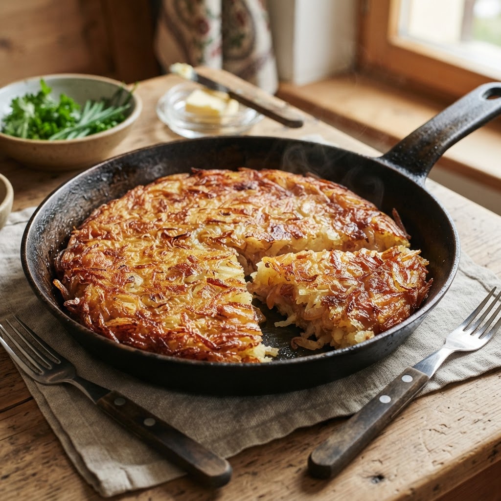 Crispy Potato & Onion Rösti
