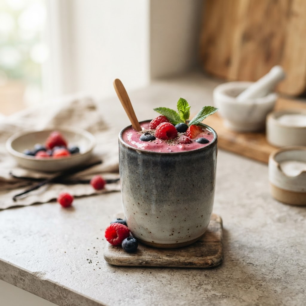 Berry Smoothie with vanilla