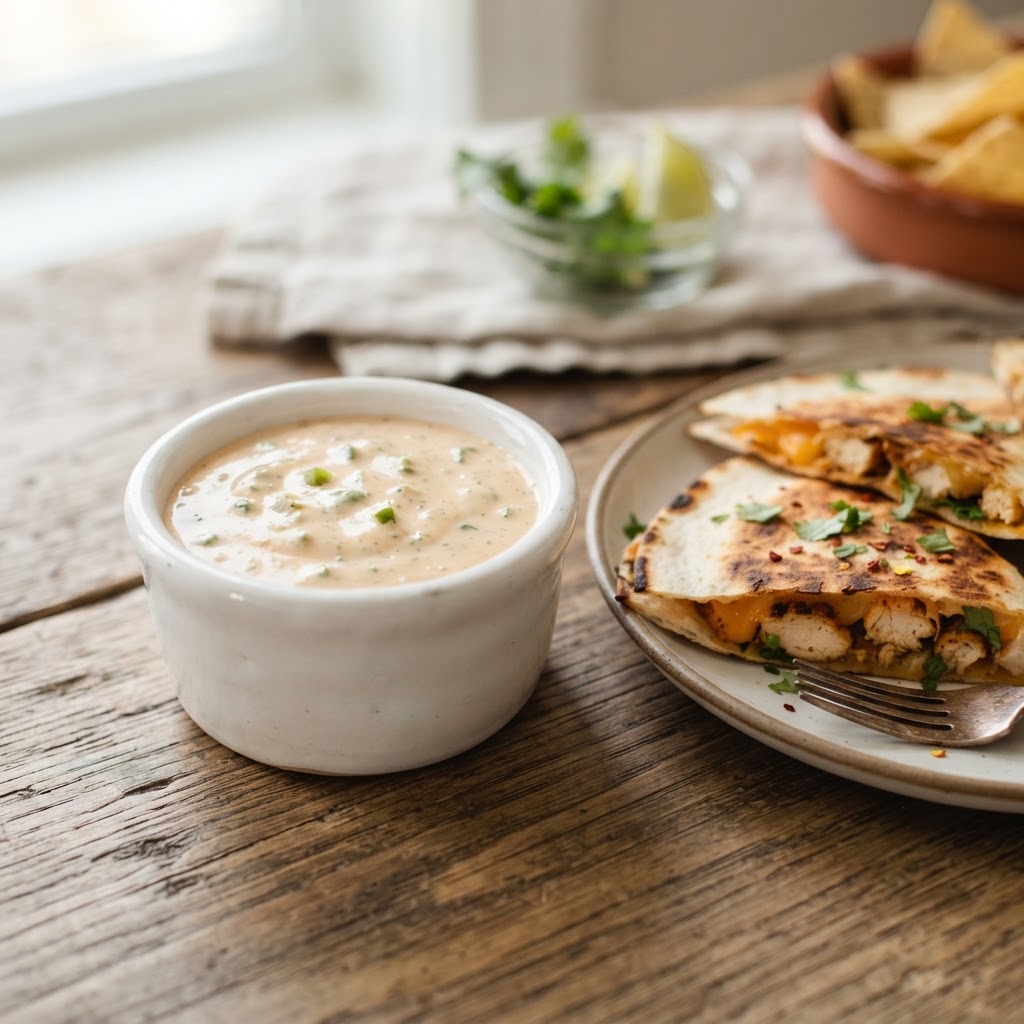 Creamy Jalapeño Quesadilla Sauce