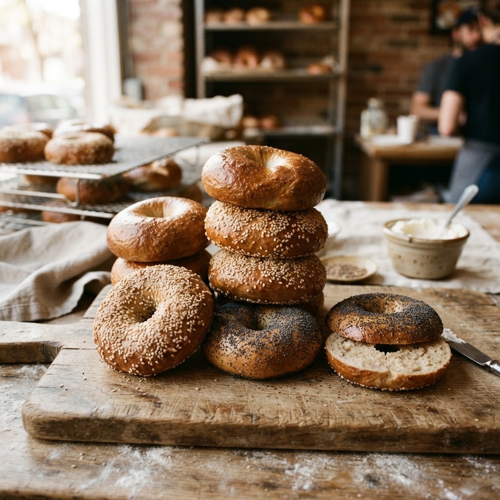 Homemade Chewy Bagels