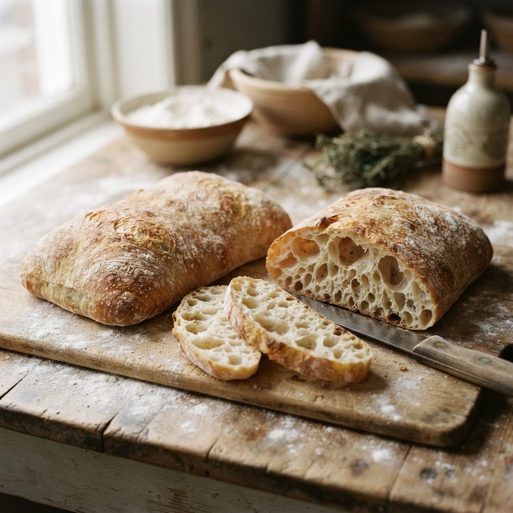 Rustic Italian Ciabatta
