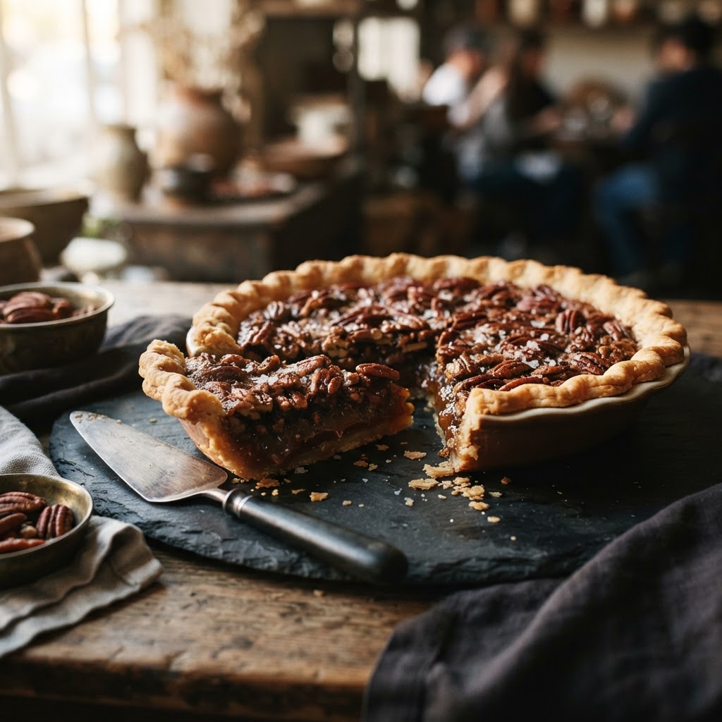 Brown Butter Bourbon Pecan Pie