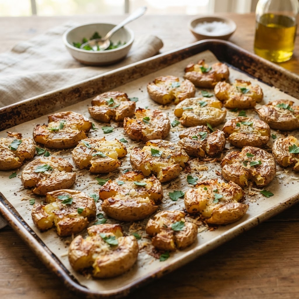 Crispy Smashed Potatoes