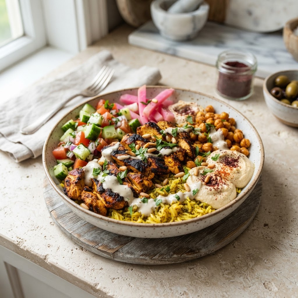 Chicken Shawarma Rice Bowls