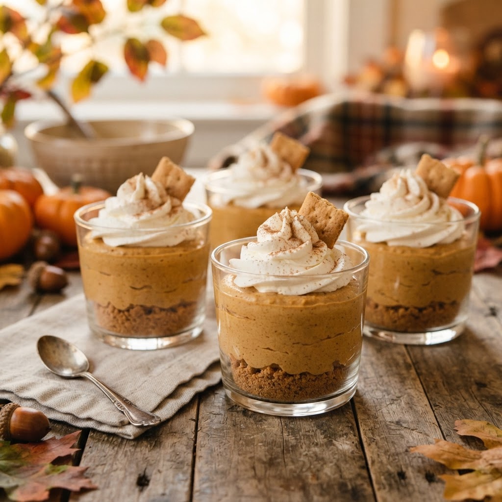 No-Bake Pumpkin Cheesecake Cups
