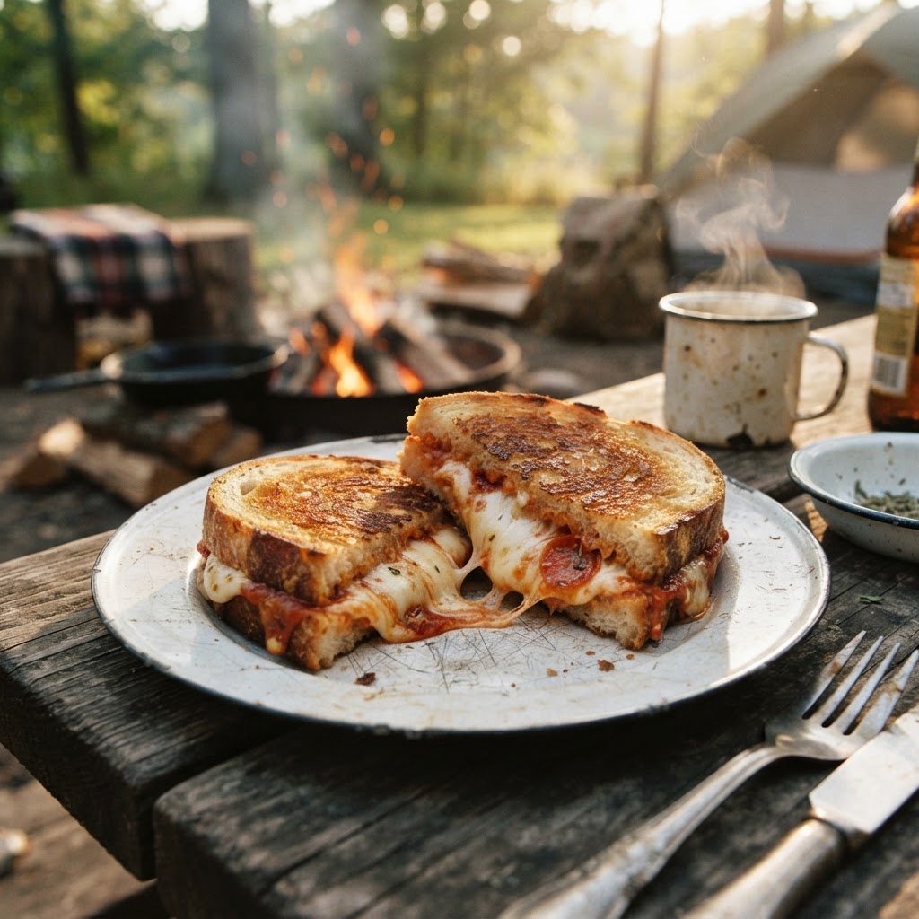 3-Ingredient Campfire Pizza Sandwiches