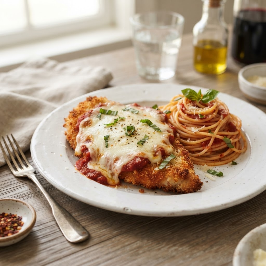 Air Fryer Crispy Chicken Parmesan