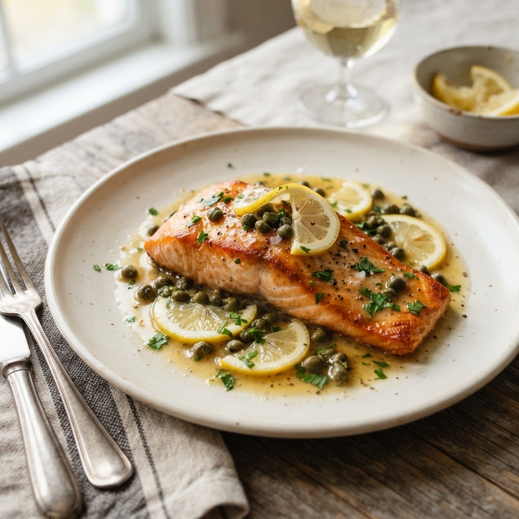 Salmon Piccata
