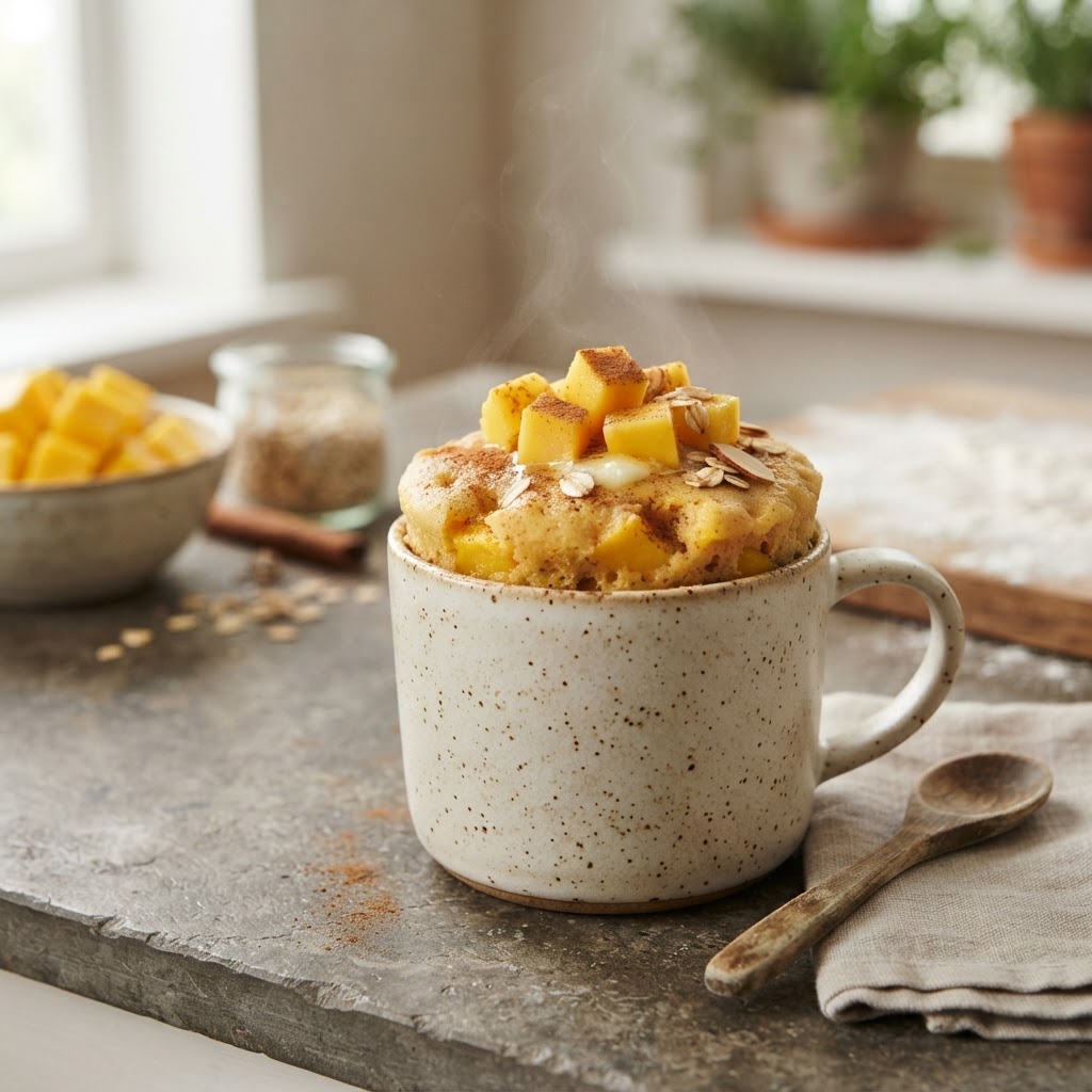 Mango Mug Cake (cinnamon)