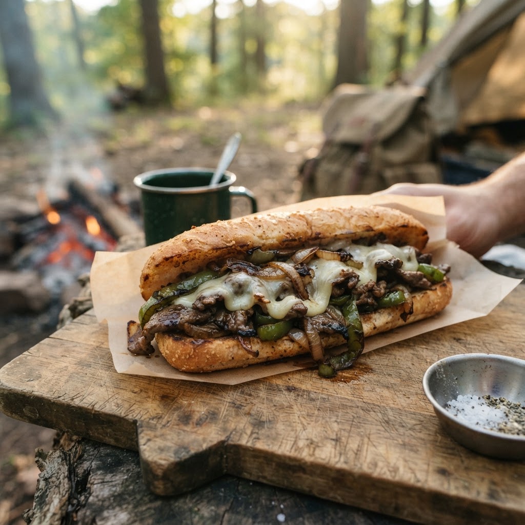 Campfire Philly Cheesesteaks