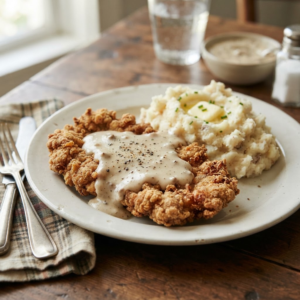 Chicken-Fried Steak with Country Gravy