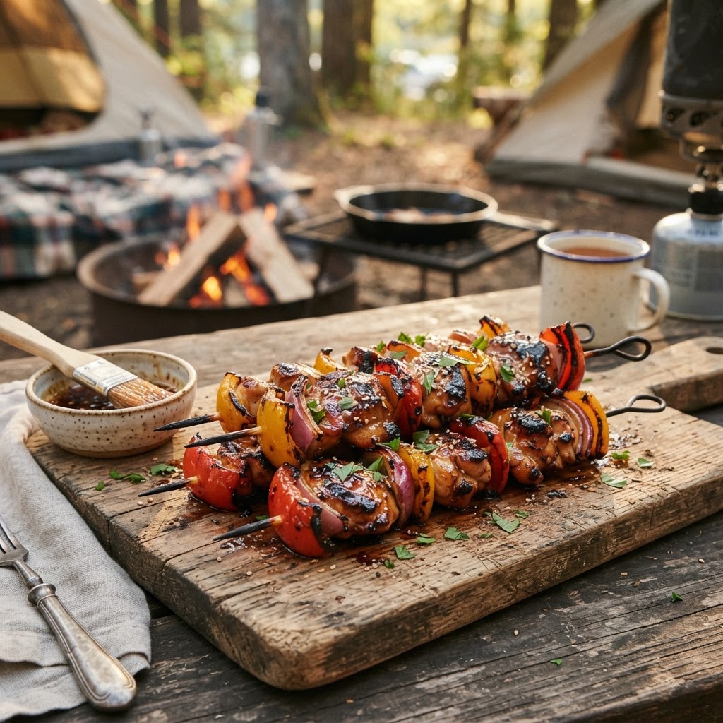 Honey-Garlic Chicken Skewers